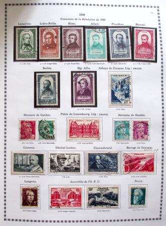 1849-2008, Belle collection d'oblitérés en six albums,