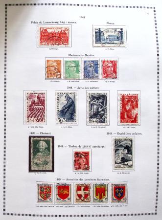 1849-2008, Belle collection d'oblitérés en six albums,