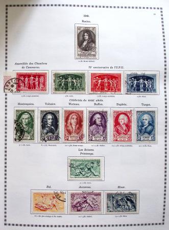 1849-2008, Belle collection d'oblitérés en six albums,