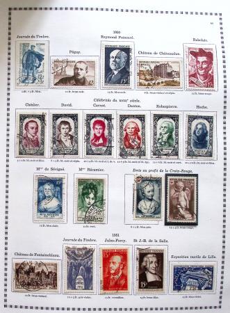 1849-2008, Belle collection d'oblitérés en six albums,