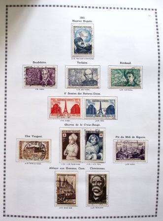 1849-2008, Belle collection d'oblitérés en six albums,