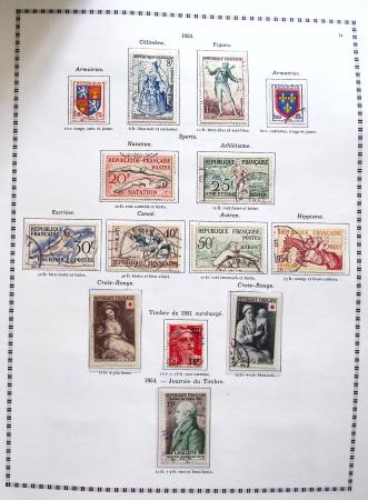1849-2008, Belle collection d'oblitérés en six albums,