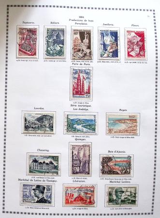 1849-2008, Belle collection d'oblitérés en six albums,