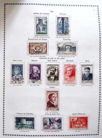 1849-2008, Belle collection d'oblitérés en six albums,