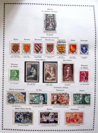 1849-2008, Belle collection d'oblitérés en six albums,