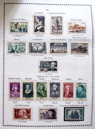 1849-2008, Belle collection d'oblitérés en six albums,