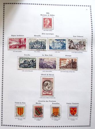 1849-2008, Belle collection d'oblitérés en six albums,