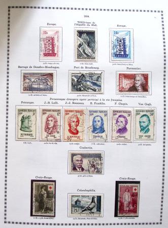 1849-2008, Belle collection d'oblitérés en six albums,