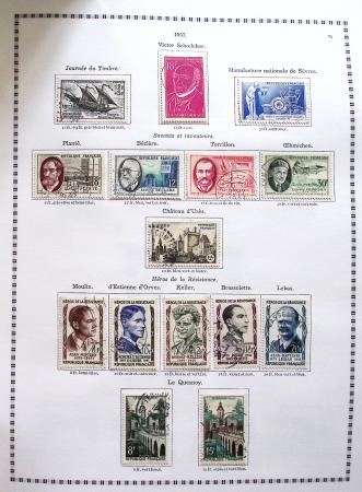 1849-2008, Belle collection d'oblitérés en six albums,