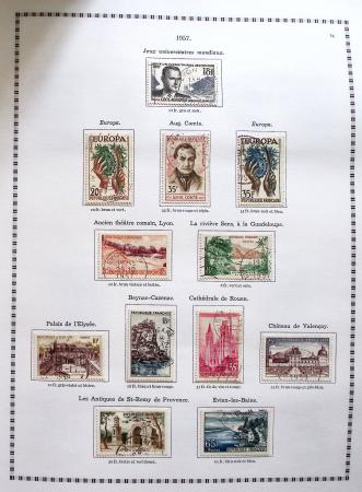 1849-2008, Belle collection d'oblitérés en six albums,