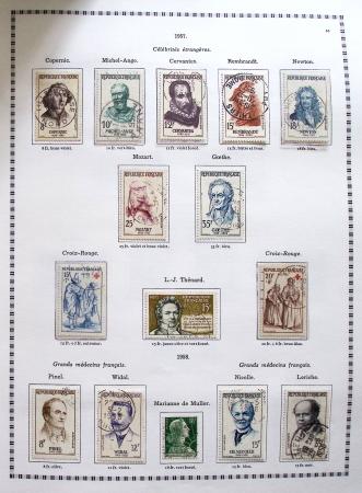 1849-2008, Belle collection d'oblitérés en six albums,