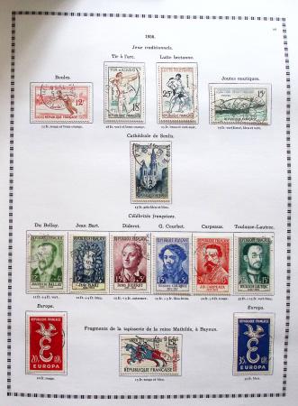 1849-2008, Belle collection d'oblitérés en six albums,