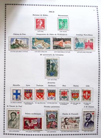 1849-2008, Belle collection d'oblitérés en six albums,