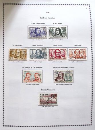 1849-2008, Belle collection d'oblitérés en six albums,