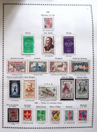 1849-2008, Belle collection d'oblitérés en six albums,