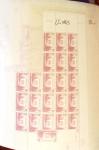1938-51, Stock de neufs en morceaux de feuilles et