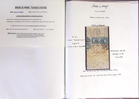 1860-1900 Histoire postale, ensemble de diverses lettres