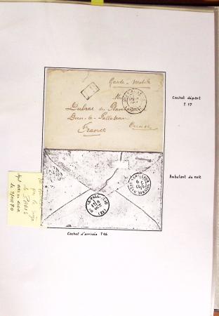 1860-1900 Histoire postale, ensemble de diverses lettres