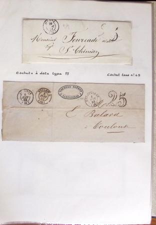 1860-1900 Histoire postale, ensemble de diverses lettres