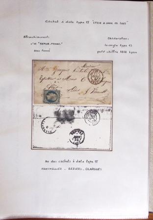 1860-1900 Histoire postale, ensemble de diverses lettres