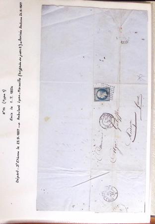 1860-1900 Histoire postale, ensemble de diverses lettres