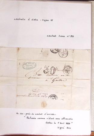 1860-1900 Histoire postale, ensemble de diverses lettres