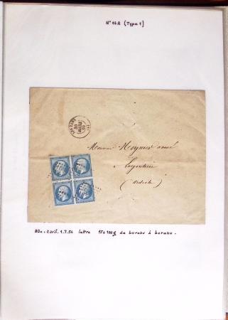 1860-1900 Histoire postale, ensemble de diverses lettres