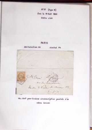 1860-1900 Histoire postale, ensemble de diverses lettres