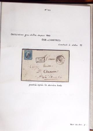 1860-1900 Histoire postale, ensemble de diverses lettres