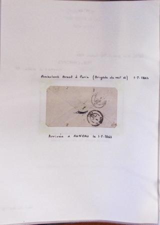1860-1900 Histoire postale, ensemble de diverses lettres