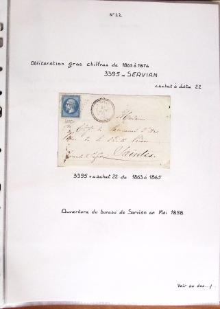 1860-1900 Histoire postale, ensemble de diverses lettres