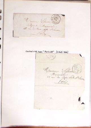 1860-1900 Histoire postale, ensemble de diverses lettres