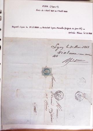 1860-1900 Histoire postale, ensemble de diverses lettres