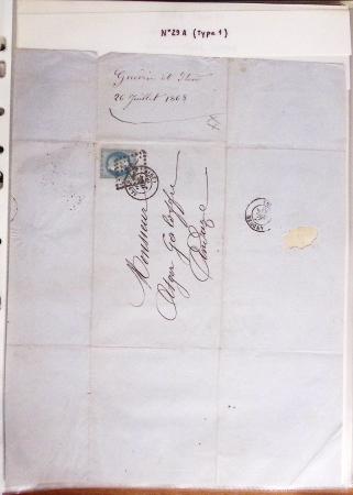 1860-1900 Histoire postale, ensemble de diverses lettres