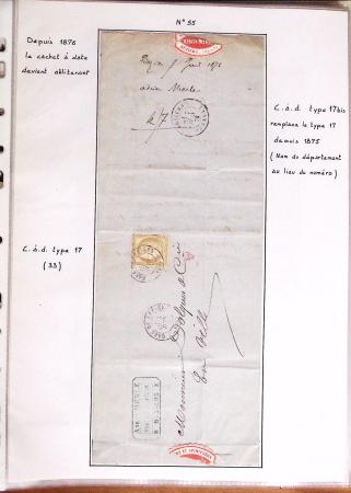1860-1900 Histoire postale, ensemble de diverses lettres