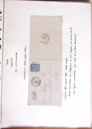 1860-1900 Histoire postale, ensemble de diverses lettres