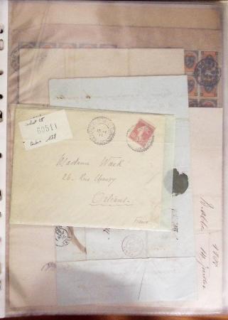 1860-1900 Histoire postale, ensemble de diverses lettres