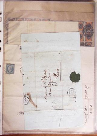 1860-1900 Histoire postale, ensemble de diverses lettres
