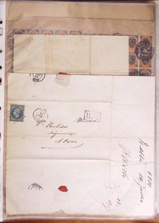 1860-1900 Histoire postale, ensemble de diverses lettres