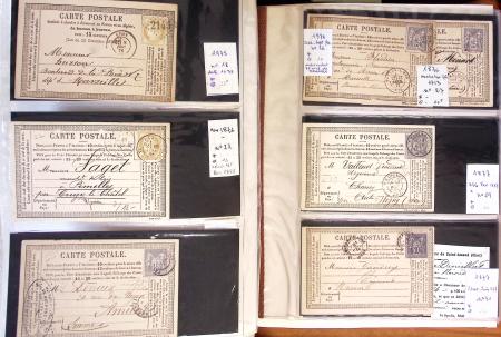 1900-40 Collection d'entiers postaux avec de jolies