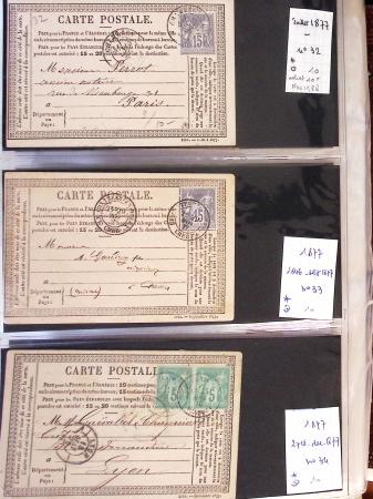 1900-40 Collection d'entiers postaux avec de jolies