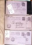 1900-40 Collection d'entiers postaux avec de jolies