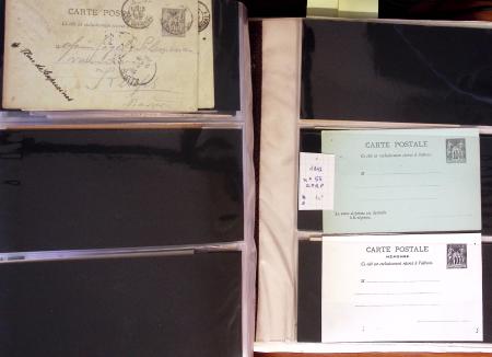 1900-40 Collection d'entiers postaux avec de jolies
