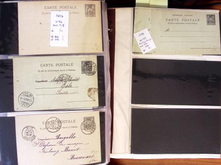 1900-40 Collection d'entiers postaux avec de jolies