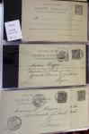 1900-40 Collection d'entiers postaux avec de jolies