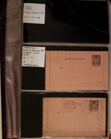1900-40 Collection d'entiers postaux avec de jolies