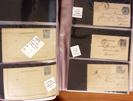 1900-40 Collection d'entiers postaux avec de jolies