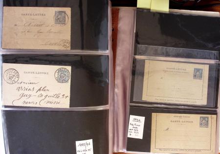 1900-40 Collection d'entiers postaux avec de jolies