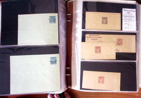 1900-40 Collection d'entiers postaux avec de jolies