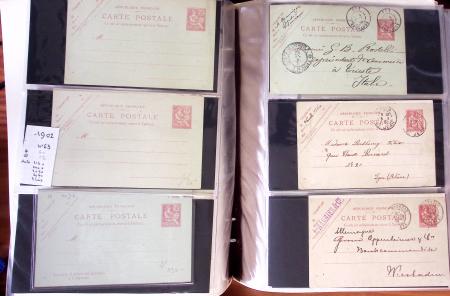 1900-40 Collection d'entiers postaux avec de jolies